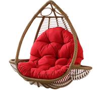 DZZTHSH Swing Chair Cushion For Garden Patio Rattan Swing Chair, Egg Shaped Hammock Chair Cushion For Outdoor/Indoor Furniture Decoration(Not Include The Wicker Chair, Only Cushion)
