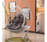 DZZTHSH Swing Chair Cushion For Garden Patio Rattan Swing Chair, Egg Shaped Hammock Chair Cushion For Outdoor/Indoor Furniture Decoration(Not Include The Wicker Chair, Only Cushion)