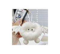 (E#1 Little Devil Briquettes-White) Cute plush big-eyed duck girlfriend bag car imitation lazy rabbit fur pendant gift