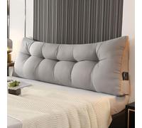 E,150cm*50 * 15cm, Backrest Cushion Bed Reading Pillow Double Bedside Pillow Large Tatami Bolster Cushion Triangular Wedge Headboard Cushion for Bedroom Couch Rest Reading Pillow