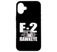 E-2 Hawkeye Tactical Airborne Early Warning Aircraft Cartoon Case for iPhone 16 Plus