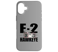 E-2 Hawkeye Tactical Airborne Early Warning Aircraft Cartoon Case for iPhone 16 Plus
