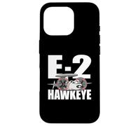 E-2 Hawkeye Tactical Airborne Early Warning Aircraft Cartoon Case for iPhone 16 Pro