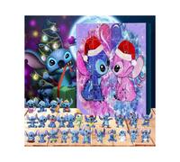 (E) 2024 Lilo Stitch Christmas Advent Calendar Box Christmas Super Rise In Box Stitch Advent Countdown Juguetes Noel Gifts