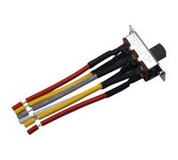 E-209-22 6 Pin Toggle Switch with Wire Replaces SL13B for Ceiling Fan, 3A 250VAC/6A 125VAC Double Pole Slide Switch Transfer Switch (1 Pcs)
