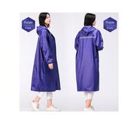 (E, 2XL(height 165-170cm) Oxford Raincoat Long Adult One Piece Outdoor Backpack Thickened Raincoat Hiking Windbreaker Men's Rain Cover Rainrainraines Coat