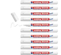 edding 8046 Ready White Industry Pen (Pack 10) - 4-8046049