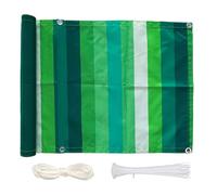 E 80x650cmWaterproof Balcony Privacy Screen with Ties & Ropes UV Protection for Balconies Patios & Fences Sunshade Solution