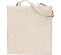 E&A Distribution Limited Pack of 10-100% Cotton Canvas Plain Tote Reusable Shopping Bags Ideal for Printing and Embroidery- Cotton Shopper Tote Bags- (36 x 40 cm)