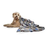 E&A Distribution Limited Pet Blanket for Dogs and Cats Small Medium Fleece Flannel Blanket for Pets 100x 85cm - Soft Fluffy Warm Blanket Throw- Cute Dogs Cat Blanket (Multicoloured Paws)