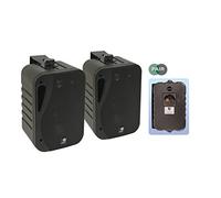 e-audio 5.25 3-Way Background Music Speakers With Brackets 160W 4 Ohm