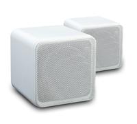 E-Audio B405A 4" Mini Box Wall Mount Speakers 80W Surround Sound White