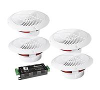 E-Audio - Bathroom Ceiling Speaker - Wireless Bluetooth Amplifier - Water Resistant 4 Way Multicolor