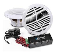 E-Audio Bluetooth Ceiling Speaker Kit Bathroom Wireless Bluetooth Amplifier Water Resistant Ceiling Speakers (2 Way)