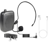 E-audio Headset Microphone Voice Amplifier System. With Headset, USB Charging, Belt Pack, Powerfull Speaker Amplifier, Talking, Presentation, Karaoke, Singing