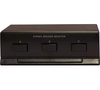 E AUDIO High Powered Stereo Audio Speaker Selector Switch for Manual Selection of Up to 3 sets of Loudspeakers 100W Max Per Channel