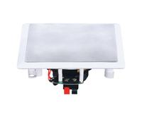 e-audio White 4" 70W Square 2 Way Ceiling Speakers With Tweeter (Pair)