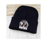 (E) Beanie Knitted Hat Cap Costume Game Fortnite Rainbow Pony Horse Black Skullies