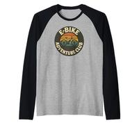 E-Bike Adventure Club Raglan Baseball Tee