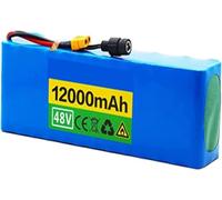 E-Bike Battery 48V 12Ah High Power Waterproof Battery Pack with Charger for 200W-800W Motor, Removable Replacement for Electric Bike