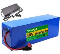 E-Bike Battery 48V 8Ah 10Ah 15Ah 20Ah 25Ah 30Ah, Folding Built-in Electric Bicycle Lithium Battery 48V 25Ah 30Ah for 1000W 750W 500W 200W Bike Motor with Charger 48V 8AH,T