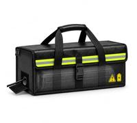 E-Bike Battery Bag 50 x 14 x 17 cm, Fireproof up to 2300 °C, 8 Layers, Pack | Compatible with PowerTube 625/750, with lockable cable opening, 3 fixing straps, reflective strips and robust zip