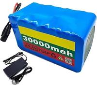 E-Bike Battery Pack 24V 30Ah Lithium Ion with 20A BMS and Charger for Electric Bicycles and Scooters - Compatible with 50W to 500W Motors