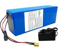E-Bike Battery Pack 52V 45Ah Lithium Ion with Built-in BMS and Charger for Electric Bicycles and Motorcycles,Anderson plug(XT60)