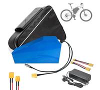 E-Bike Battery Pack 60V 72V 20Ah - 40Ah with Charger, Large Capacity Triangle Lithium Battery for Mountain Bike, E-Bike, Motorcycle Motors Kit
