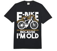 E-Bike Because I'm Old - Electric Bike Bicycle Cycling Comfort Colors Adult Heavyweight T-Shirt