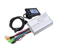 E-Bike Controller and Display Kit, 24V/36V/48V Brushless Motor Control Unit with S866 LCD Screen, 150W-350W Scooter Drive System for Electric Bicycle Conversion(36/48V)