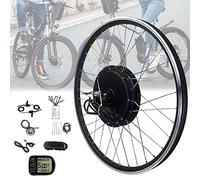 e bike conversion kit E- 48V 500W/1000W/1500W Powerful Electric Blushless Rear Motor Wheel for 20" 24" 26" 27.5" 28" 29" 700C E with Intelligent Controller,48V1000W-700c