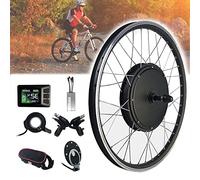 e bike conversion kit Electric, 20" 24" 26" 27.5" 28" 29" 700c Rear Wheel Brushless Geared Hub Motor, E- with Intelligent Controller for Road,48V1500W-700c