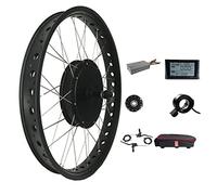 e bike conversion kit Electric 20" 26" Rear Wheel 48V 1500W E, Cycling Hub Motor with Intelligent Controller and PAS for Snow Road,48V1500W-20inch