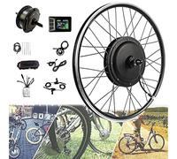e bike conversion kit Front Hub Motor, 250W/500W/1000W/1500W/ Front Wheel Electric with LCD Display, Brushless Hub Motor E-,48V1500W-28inch