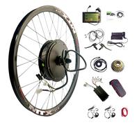 E-bike Conversion Kits, E-bike Rear Hub Kits 3000W72V Motor with 27.5'' Wheel, SW900 Display, 60A Controller, KT-V12L PAS, Wuxing Brake, 20X Whole Twist Throttle, Controller Bag