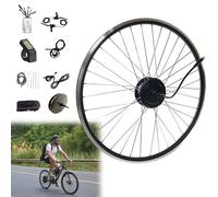 e-bike conversion kits High Power Mountain Bike Conversion Kit, Rear Wheel Hub Motor Kit, Ebike Conversion Kit, For Electric Bike Conversion Ride, Alloy Double Wall Rims(36V/350W,26inch)