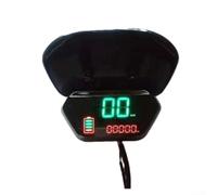 E-bike Dashboard Display 48v 60v 72v With Speed And Battery Level For Electric Scooters And Tricycles Phase Wire Connection Black Abs Case(with wind shield)