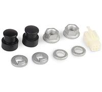 E-Bike Electric for Bicycle Hub Motor Axle M12 Front Lock Nut/Lock Washer / /Nut Cover with 12mm Shaft Hubs Centre Shaft for Replacement of E-Bike Motor Wheels Accessories