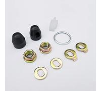 E-Bike Hub Motor Nuts Bike Safety Washers Electric Bicycle Wheel Lock Nuts Motor Axle Bolt Screw Full Set (M14 Shaft)