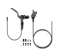 E-Bike Hydraulic Disc Brake Set Alu Alloy Left/Right Split Kit With 2-Pin Magnetic Sensor Power-Off Connection 4-Piston Bilateral 2300mm Hose For 160mm Rotors