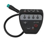 E-Bike LED Display Meter - 02OMD Protocol 36V/48V IP65 ABS Housing for Φ22.2mm Handlebars Battery & Gear Indicator