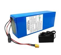 E-Bike Lithium Ion Battery Pack 52V 45Ah 14S4P with Built-in BMS and Charger for 200-1500W Electric Bicycle Motor(T Plug)