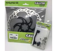 E Bike MTB Galfer Disc Brake Rotor 200mm 2mm Thick Wave Front Discs Adaptor 20mm