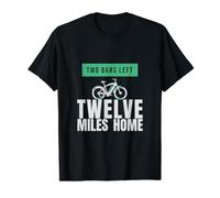 E-Bike Rider - Two Bars Left Twelve Miles Home Value Graphic T-Shirt