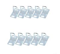 E-bike Saddle Lock Plate Pull Hook For Electric Scooter And Bicycle Seat Cushion, Sturdy Iron Construction, Silver Finish, Easy Installation Replacement Part (10pcs 45mm)