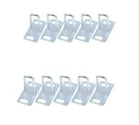 E-bike Saddle Lock Plate Pull Hook For Electric Scooter Bicycle Seat Cushion Fixing Iron Bracket Silver 40mm 45mm 50mm Optional Sizes Replacement Parts(10pcs 50mm)