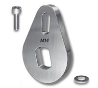 E Bike Torque Arm Kit (Single Side) for M14 Axle 14mm/10mm | Stainless Steel Dropout Protector for 1000W 1500W 2000W 3000W Hub Motors | Prevents Axle Spin-Out | Includes Bolt & Washer