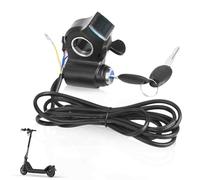 E-Bike Voltage Display,E Bike Thumb Throttle LCD Display,12V-99V Digital Battery Voltage Power Switch Electric Scooter Speed Control Switch Digital Accurate Monitoring Accelerator with Key Lock