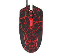 E-Blue ems624bkcaiu USB Optical 2500DPI - Play, Press studs Buttons, Wheel, 2500 dpi Optical USB Mouse (Black, Red)
